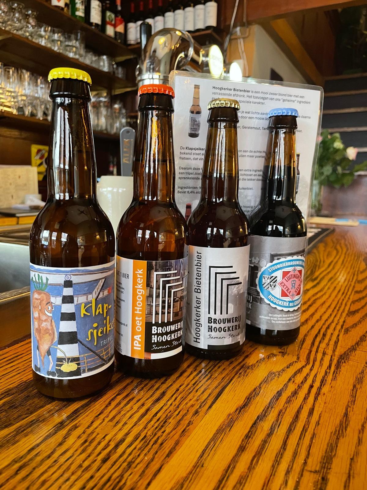 Bierproeverij met proefglazen speciaalbier bij Cafe Salud Groningen